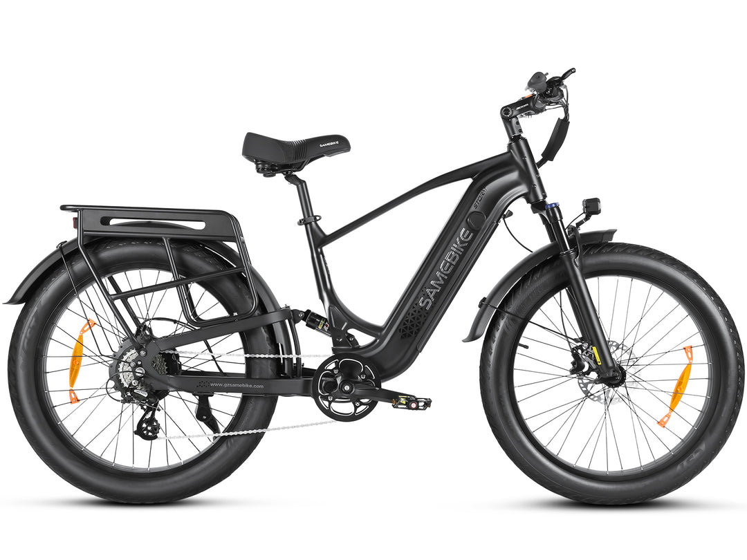 storm electric bicycle Gio Step-Through Electric Bike Rose Gold & Gray E-Wheel Warehouse sensing motor STORM Large Battery Fat Tire