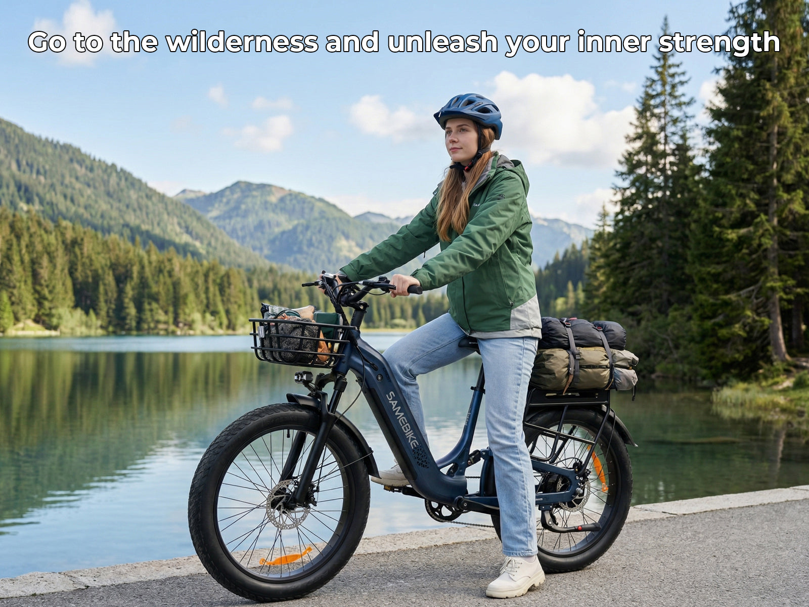 CREST Large Battery Fat Tire Powerful Peak 1800W Mountain Electric Bike