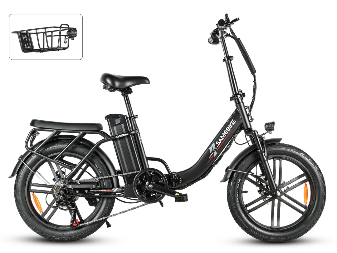 CY20 PRO Solid Wheel Portable Commuter Powerful Peak 800W Electric Bik – SAMEBIKE US