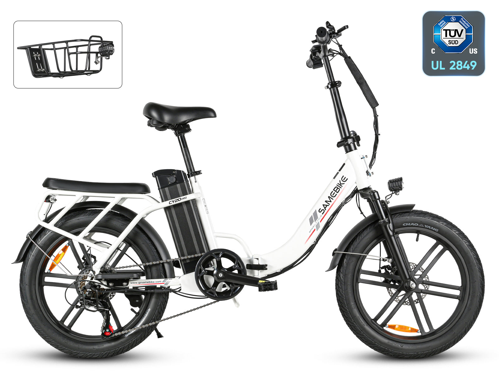 CY20 PRO Solid Wheel Portable Commuter Powerful Peak 800W Electric Bike