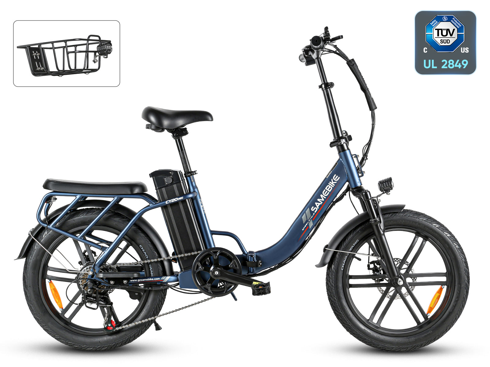CY20 PRO Solid Wheel Portable Commuter Powerful Peak 800W Electric Bike